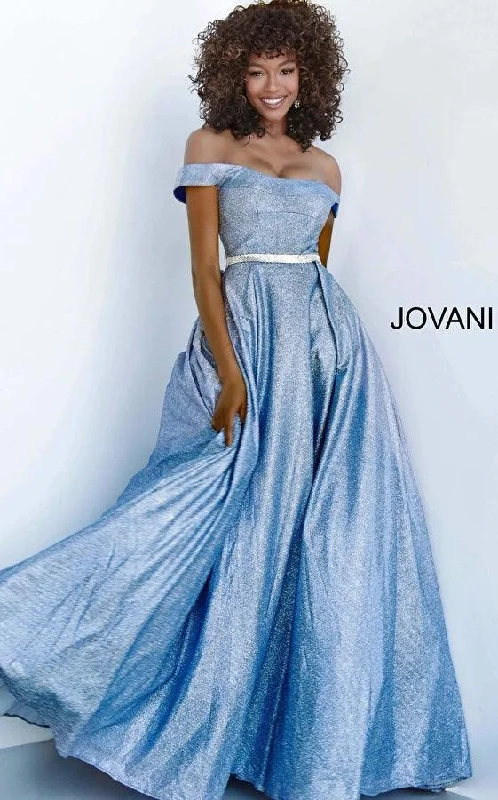 Stylish Women's Apparel Jovani 66950 Off Shoulder Long Prom Ball Gown Sale