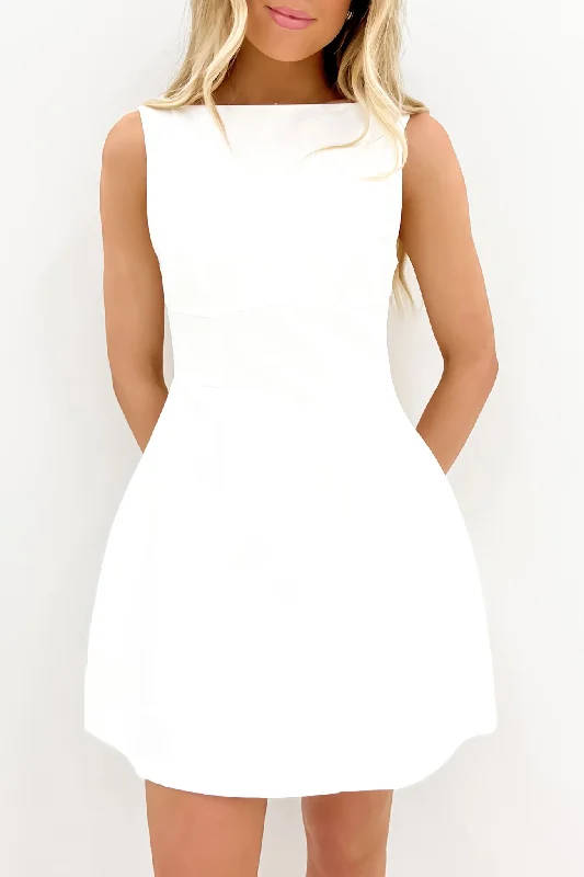 Women's Apparel And Garments Tiegan Mini Dress White