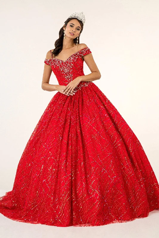 Comfortable Women's Clothing Long Quinceanera Off Shoulder Sweet 16 Ball Gown