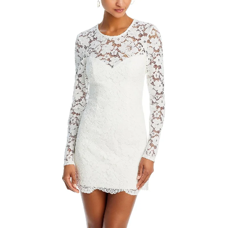 Fashion-Forward Women's Clothing Bardot Womens Breelan Lace Floral Cocktail And Party Dress