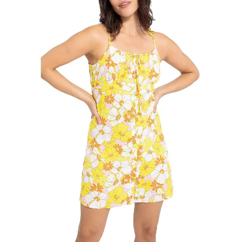 Women's Trendy Outfit Sanctuary Womens Floral Micro-Mini Slip Dress