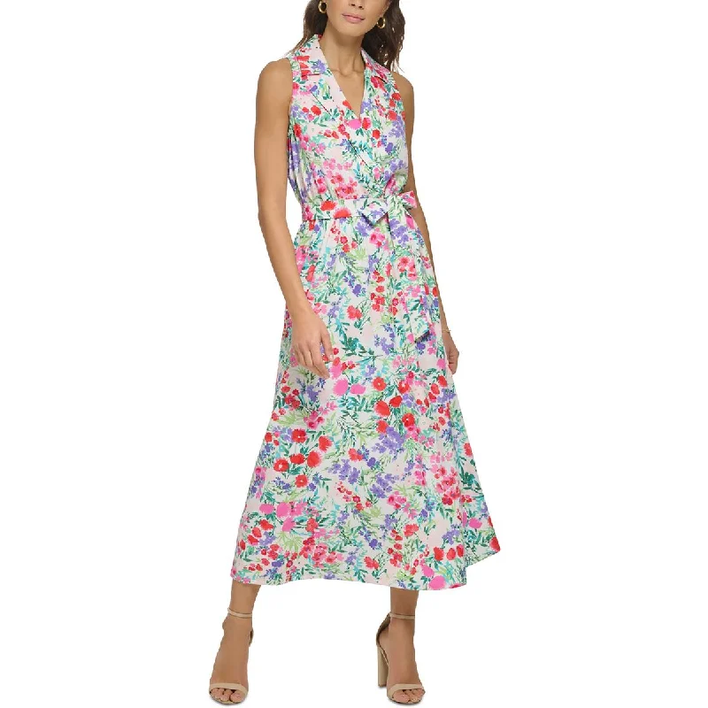 Women's Timeless Attire Kensie Dresses Womens Woven Floral Midi Dress