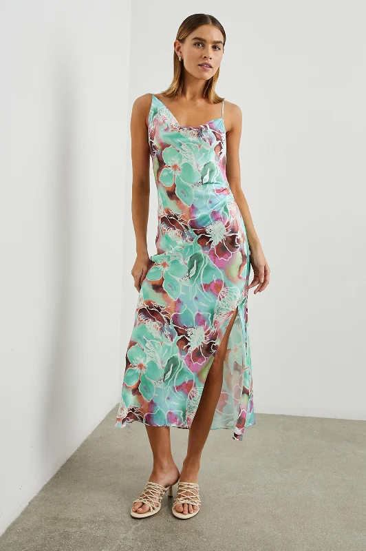 Women's Contemporary Clothing JACKIE DRESS - KAUAI FLORAL