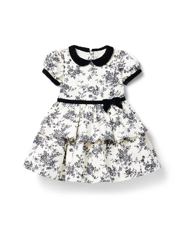 Formal Clothing For Women Janie and Jack Floral Toile Tiered Dress