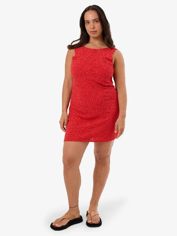 Women's High-Fashion Apparel Zinnia Xavier Bias Mini Dress - Flame Red