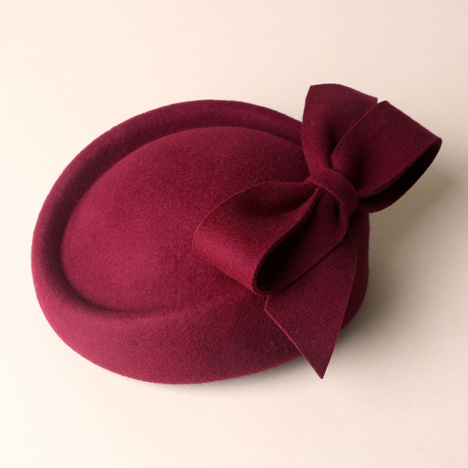 Women's Elegant Evening Attire Wool Wedding Special Occasion Vintage With Bowknot Headpiece Headwear