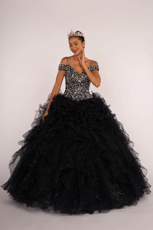 Women's Fashion Clothes Off The Shoulder Quinceanera Long Ball Gown