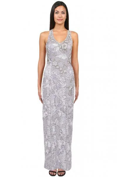 Modern Women's Apparel Sue Wong Soutache Embroidered Gown Sleeveless Dress