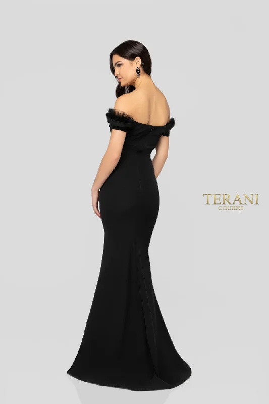 Women's Evening Wear Attire Straight cut fitted mother-of-the-bride, party, or wedding guest dress from Terani