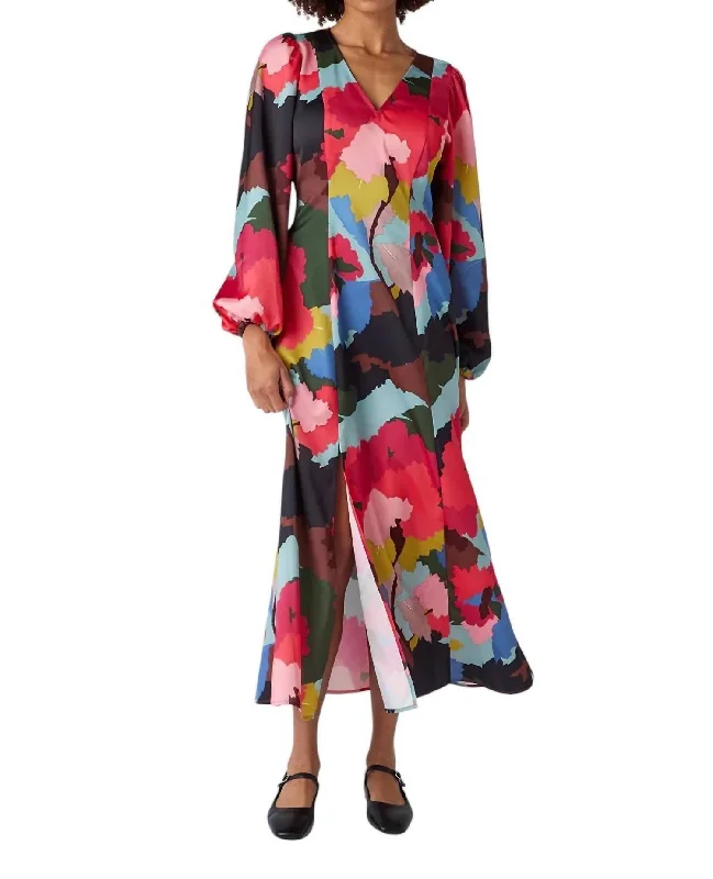 Women's Athleisure Apparel Ophelia Dress In Painted Floral