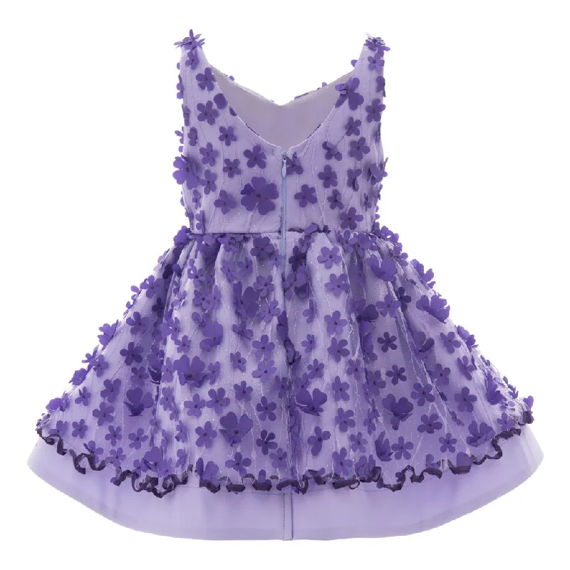 Women's Contemporary Apparel Purple Ravine Floral Dress