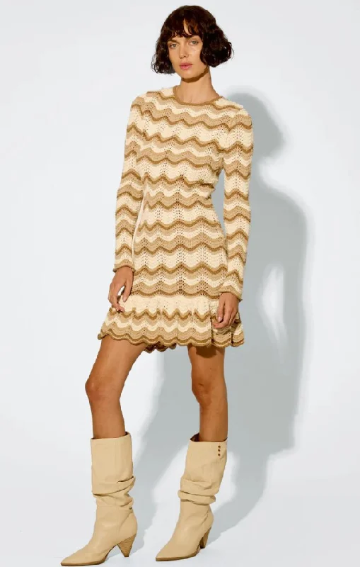 Women's Date Night Outfit Kassiani Knit Mini Dress