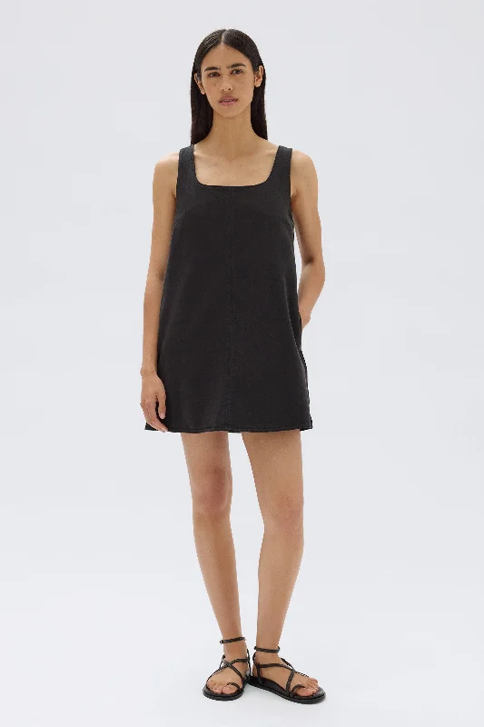 Women's Comfortable Apparel Zoey Twill Mini Dress