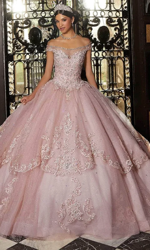 Formal Clothing For Women Mori Lee 89340 - Basque Waist Quinceanera Ballgown