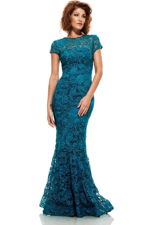 Sustainable Women's Apparel Johnathan Kayne 6029 Lace Mermaid Gown