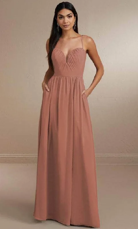 Women's Resort Apparel Christina Wu Celebration 22166 - Deep Sweetheart Chiffon Gown