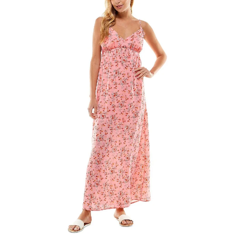 Women's Activewear Outfit City Studios Womens Juniors Empire Floral Maxi Dress