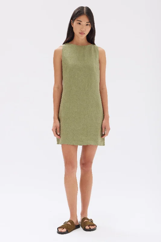 Affordable Women's Apparel Nadine Linen Mini Dress