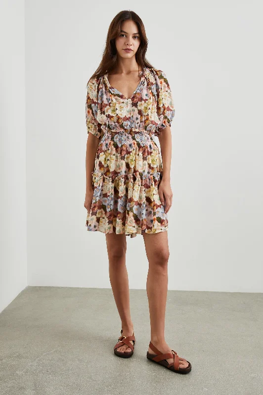 Timeless Women's Clothing FIORELLA DRESS - PAINTED FLORAL