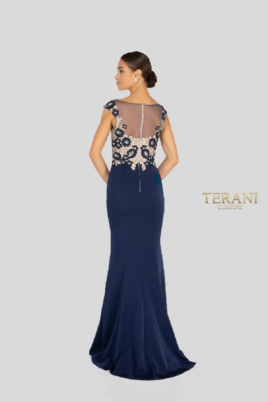 Women's Plus-Size Attire Straight cut fitted mother-of-the-bride, party, or wedding guest dress from Terani