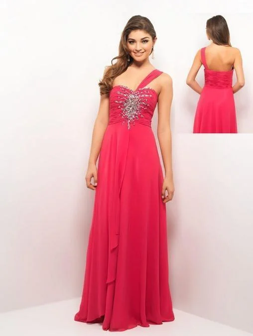 Casual Chic Clothing For Women Blush by Alexia Designs - One Shoulder Strap Evening Gown X057