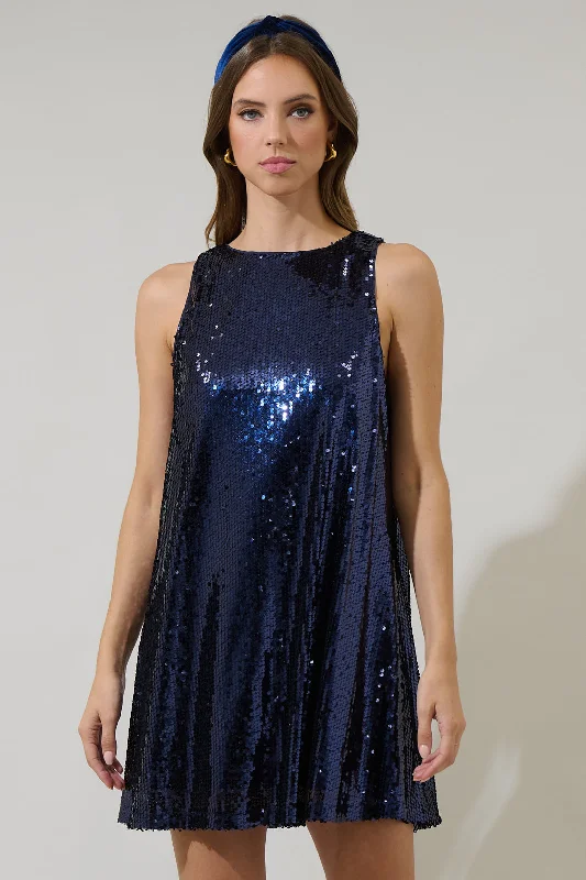 Modern Women's Outfit Liviana Sequin Sleeveless Mini Dress