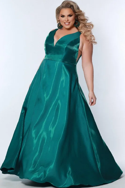 Women's Evening Apparel Sydneys Closet SC7356 Plus Size Long Sleeveless Prom Gown