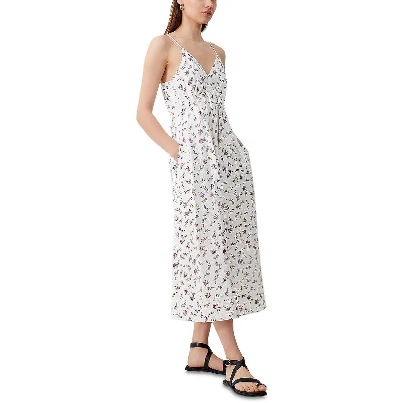 Timeless Women's Apparel Floriana Faron Womens Floral Print Midi Sundress