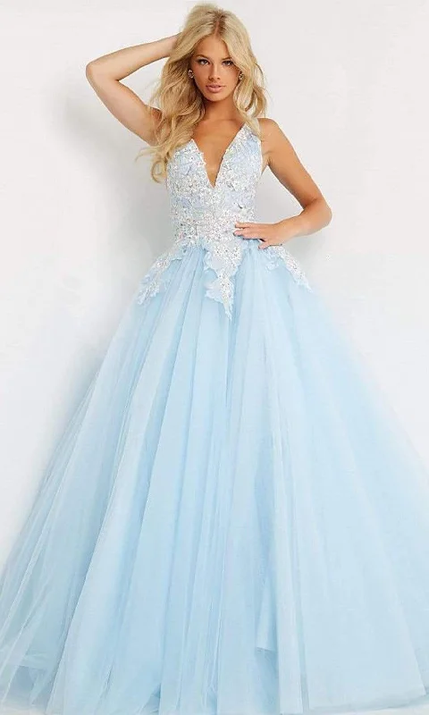 Women's Clothes And Apparel Jovani - 06808 Tulle V Neck and Back Ballgown