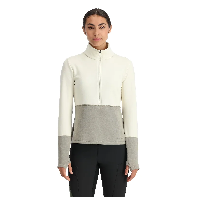 Women's Trendy Apparel Womens Speed Fleece Half Zip - Concrete