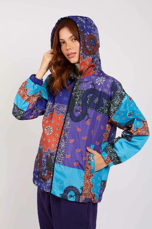 Affordable Women's Apparel Women Bandana Waterproof Jacket