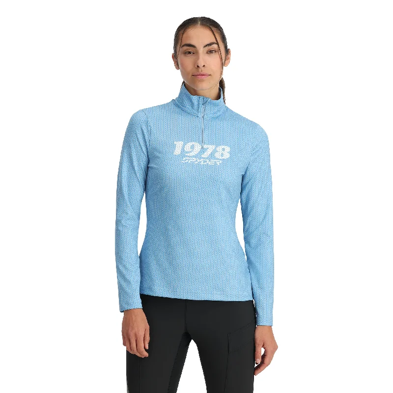 Women's Comfortable Garments Womens Vivid Half Zip - Blue Drift