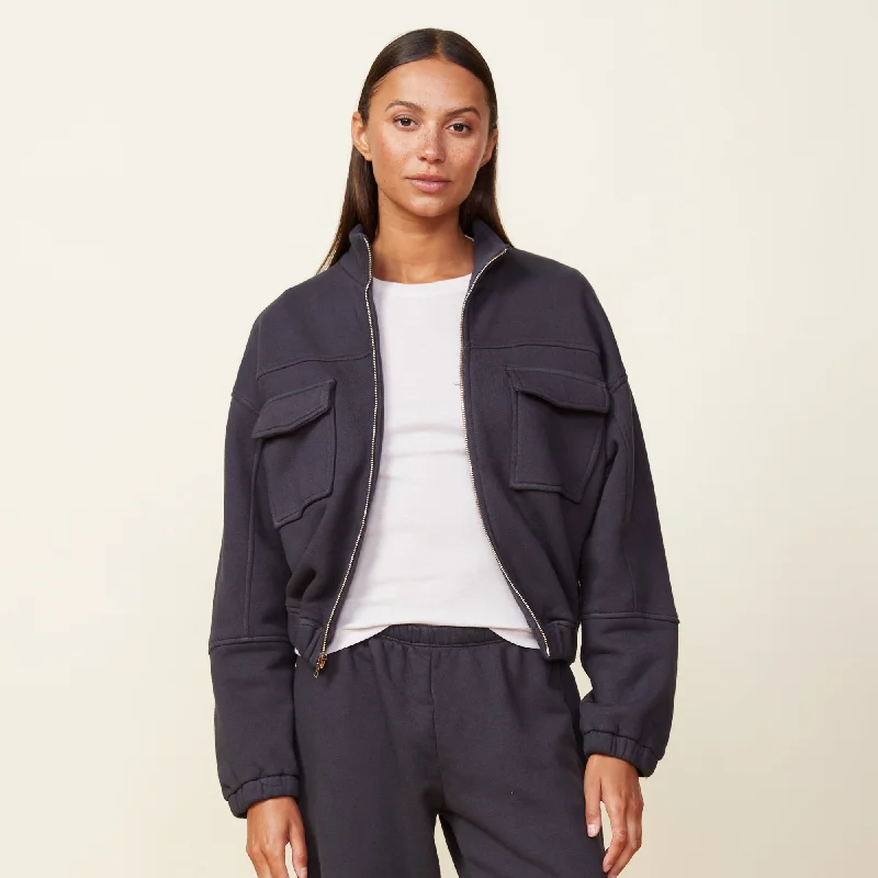 Women's Athletic Clothes Seamed Bomber Jacket