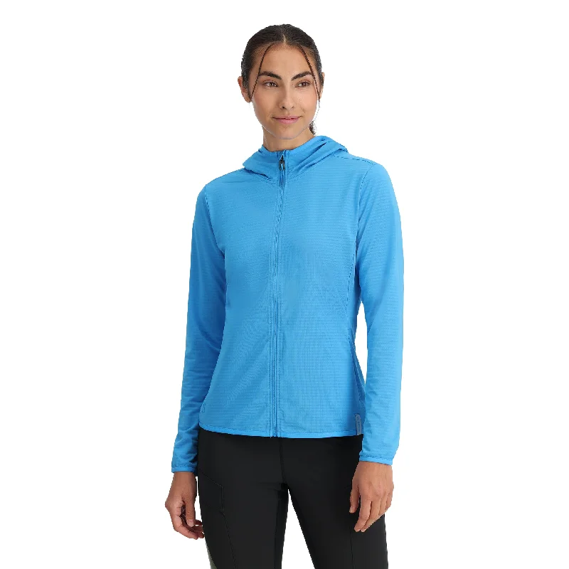 Women's Travel Garments Womens Gridweb Hoodie - Aether Blue