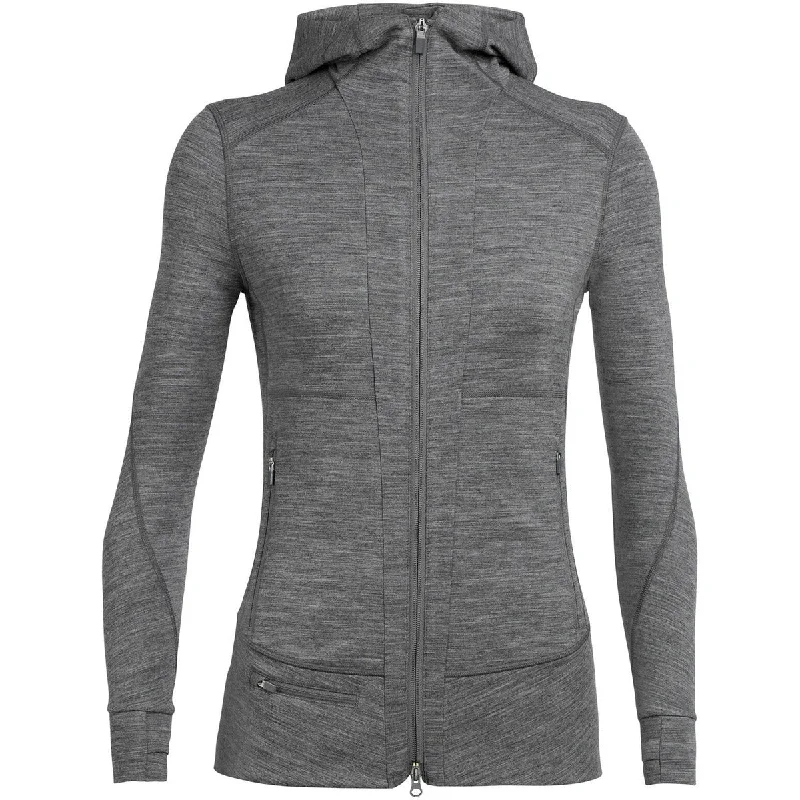 Women's Holiday Clothes Women's Merino Quantum II Long Sleeve Zip Hood Jacket