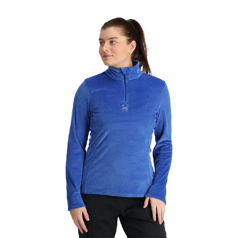 Women's Versatile Apparel Womens Shimmer Bug Half Zip - Electric Blue