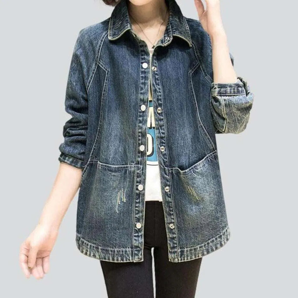 Women's Clothing Vintage denim jacket for women