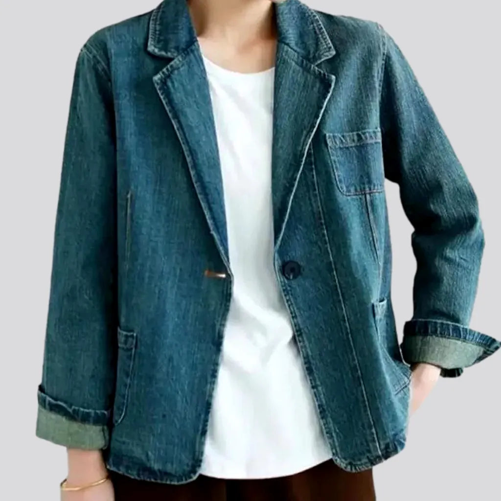 Women's Luxury Apparel Fashion women's denim blazer