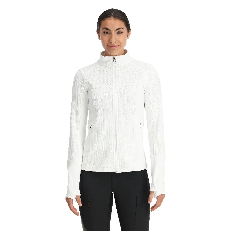 Women's Attire Womens Bandita Full Zip - White