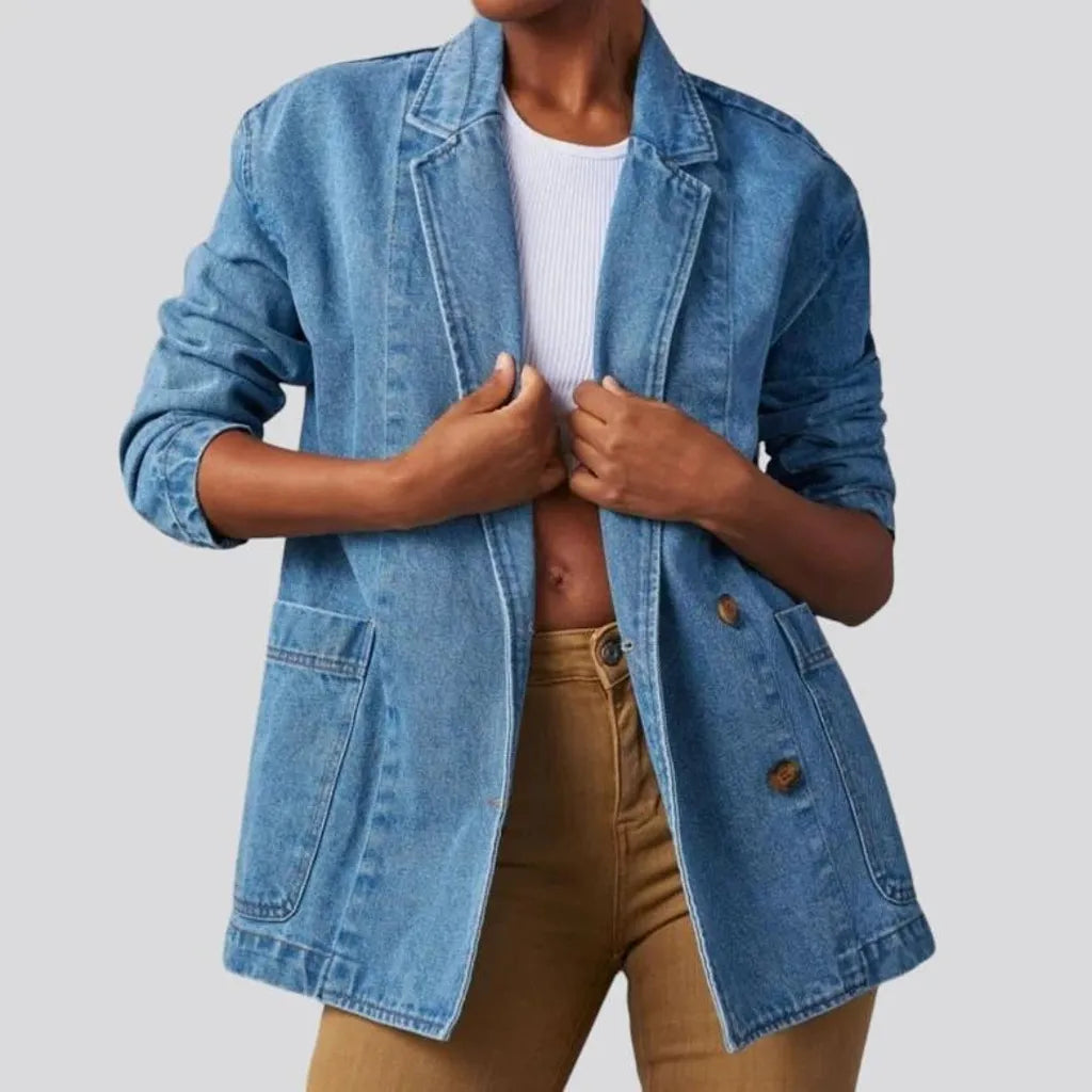 Women's Comfy Loungewear Outfit Denim blazer jacket for women