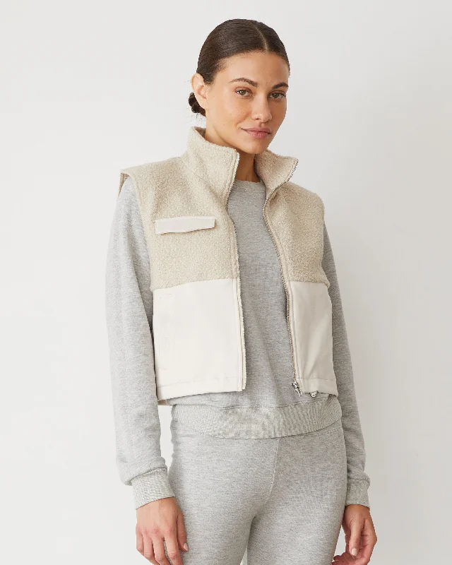 Affordable Women's Garments Sherpa Zip Up Vest