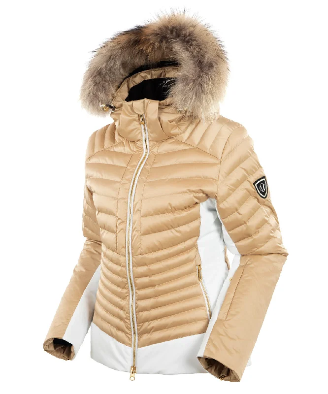 Women's Workout Clothing Women's Kendall Waterproof Quilted Jacket with Removable Fur Hood